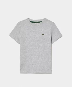 Lacoste Jungenkleidung>T-Shirt Aus Baumwolljersey Heidekraut Grau Cca