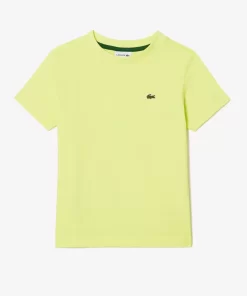 Lacoste Jungenkleidung>T-Shirt Aus Baumwolljersey Neongelb Tuk