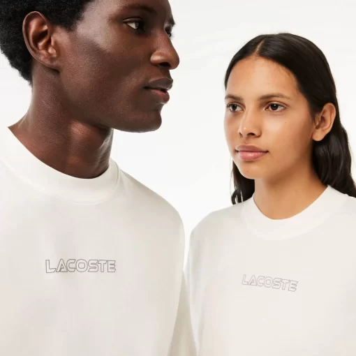 Lacoste T-Shirts>T-Shirt Aus Baumwolljersey Weis S2I