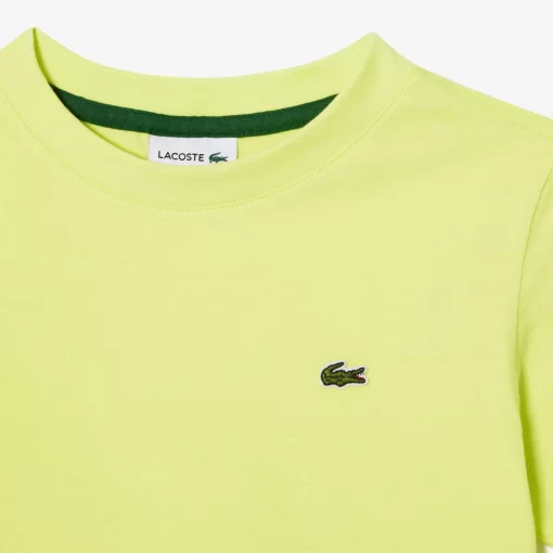 Lacoste Jungenkleidung>T-Shirt Aus Baumwolljersey Neongelb Tuk