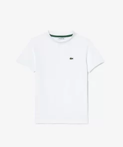 Lacoste Mädchenkleidung>T-Shirt Aus Baumwolljersey Weis 001