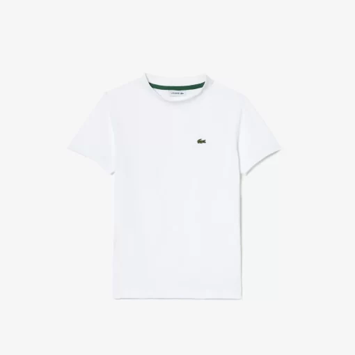 Lacoste Mädchenkleidung>T-Shirt Aus Baumwolljersey Weis 001