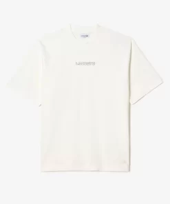 Lacoste T-Shirts>T-Shirt Aus Baumwolljersey Weis S2I