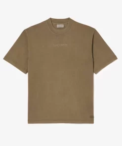 Lacoste T-Shirts>T-Shirt Aus Baumwolljersey Khaki Grun S3I