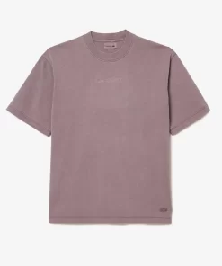 Lacoste T-Shirts>T-Shirt Aus Baumwolljersey Lila Ryi