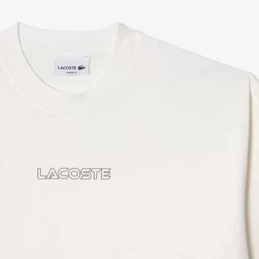 Lacoste T-Shirts>T-Shirt Aus Baumwolljersey Weis S2I