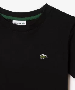 Lacoste Mädchenkleidung>T-Shirt Aus Baumwolljersey Schwarz 031