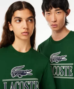 Lacoste T-Shirts>T-Shirt Aus Baumwolljersey Aus Resistenter Baumwolle Grun 132