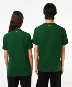 Lacoste T-Shirts>T-Shirt Aus Baumwolljersey Aus Resistenter Baumwolle Grun 132