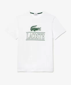 Lacoste T-Shirts>T-Shirt Aus Baumwolljersey Aus Resistenter Baumwolle Weis 001