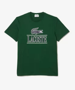 Lacoste T-Shirts>T-Shirt Aus Baumwolljersey Aus Resistenter Baumwolle Grun 132