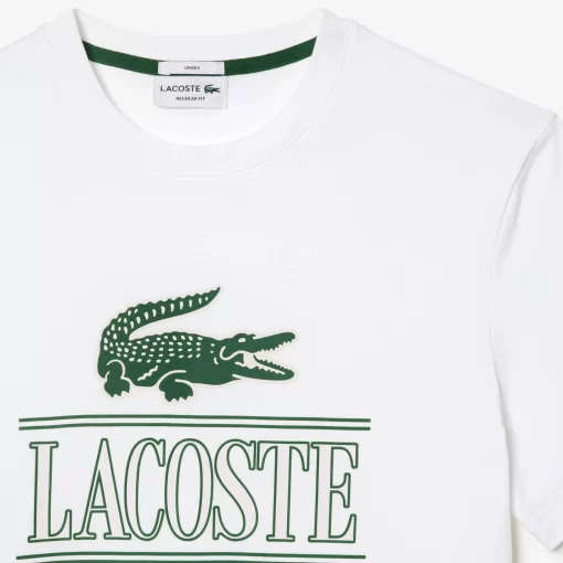 Lacoste T-Shirts>T-Shirt Aus Baumwolljersey Aus Resistenter Baumwolle Weis 001