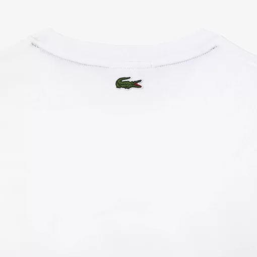 Lacoste T-Shirts>T-Shirt Aus Baumwolljersey Aus Resistenter Baumwolle Weis 001