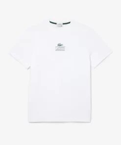 Lacoste T-Shirts>T-Shirt Aus Baumwolljersey Mit Logo Weis 001