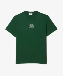 Lacoste T-Shirts>T-Shirt Aus Baumwolljersey Mit Logo Grun 132