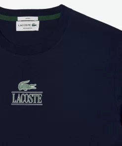 Lacoste T-Shirts>T-Shirt Aus Baumwolljersey Mit Logo Navy Blau 166