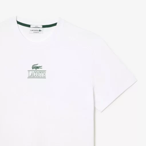 Lacoste T-Shirts>T-Shirt Aus Baumwolljersey Mit Logo Weis 001