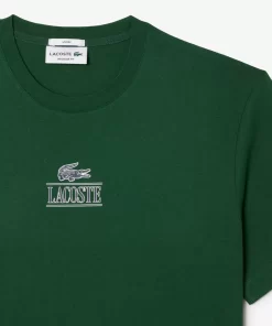 Lacoste T-Shirts>T-Shirt Aus Baumwolljersey Mit Logo Grun 132