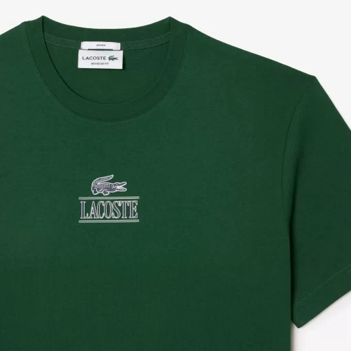 Lacoste T-Shirts>T-Shirt Aus Baumwolljersey Mit Logo Grun 132