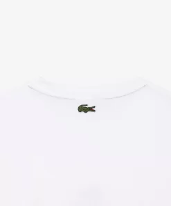 Lacoste T-Shirts>T-Shirt Aus Baumwolljersey Mit Logo Weis 001