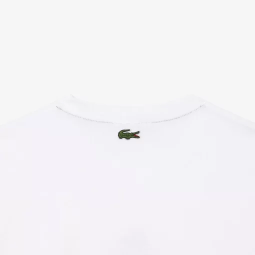 Lacoste T-Shirts>T-Shirt Aus Baumwolljersey Mit Logo Weis 001