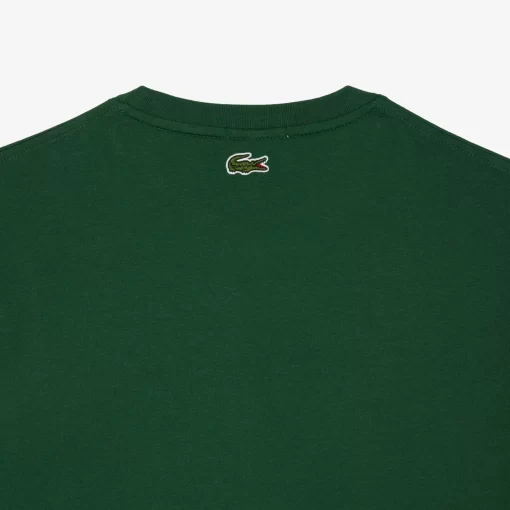 Lacoste T-Shirts>T-Shirt Aus Baumwolljersey Mit Logo Grun 132