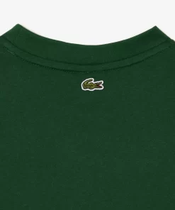 Lacoste Jungenkleidung>T-Shirt Aus Bedrucktem Baumwolljersey Grun 132