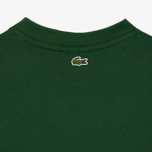 Lacoste Jungenkleidung>T-Shirt Aus Bedrucktem Baumwolljersey Grun 132