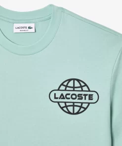 Lacoste T-Shirts>T-Shirt Aus Resistentem Baumwolljersey Pastille Minzgrun Lgf