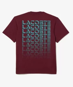 Lacoste T-Shirts>T-Shirt Aus Resistentem Baumwolljersey Burgunder Yup