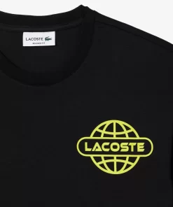 Lacoste T-Shirts>T-Shirt Aus Resistentem Baumwolljersey Schwarz 031