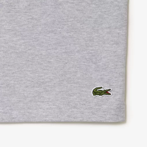 Lacoste T-Shirts>T-Shirt Mit Signatur-Aufdruck Heidekraut Grau Cca