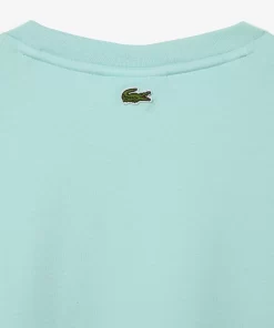 Lacoste T-Shirts>T-Shirt Mit Signatur-Aufdruck Pastille Minzgrun Lgf