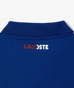 Lacoste Tennis>Ultra-Dry Colourblock Tennis Poloshirt Navy Blau / Burgunder Is4