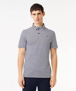 Lacoste Golf>Ultra-Dry Golf Poloshirt Mit Stretch Und Uv-Schutz Navy Blau / Weis 525