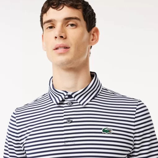 Lacoste Golf>Ultra-Dry Golf Poloshirt Mit Stretch Und Uv-Schutz Navy Blau / Weis 525