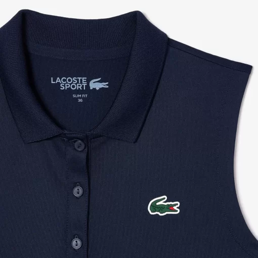 Lacoste Golf>Ultra-Dry Golf Poloshirt Mit Stretch Und Uv-Schutz Navy Blau 166