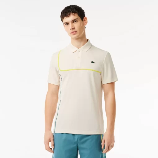 Lacoste Tennis>Ultra-Dry Pique Tennis Poloshirt Weis Avx