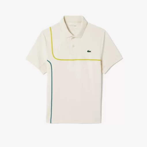 Lacoste Tennis>Ultra-Dry Pique Tennis Poloshirt Weis Avx