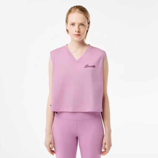 Lacoste Sportbekleidung>Ultra-Dry Sport-Top Mit -Aufdruck Rosa Ixv