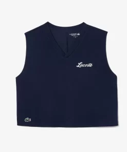 Lacoste Sportbekleidung>Ultra-Dry Sport-Top Mit -Aufdruck Navy Blau 166