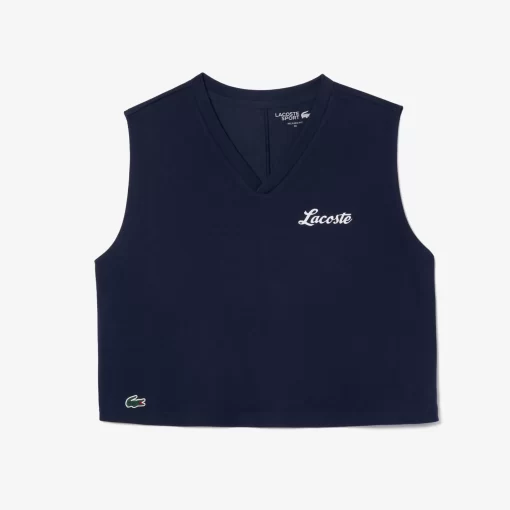 Lacoste Sportbekleidung>Ultra-Dry Sport-Top Mit -Aufdruck Navy Blau 166