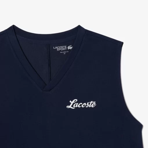 Lacoste Sportbekleidung>Ultra-Dry Sport-Top Mit -Aufdruck Navy Blau 166