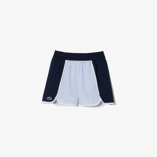 Lacoste Sportbekleidung>Ultra-Dry Stretch Colour-Block Sport Shorts Hellblau / Navy Blau X1J