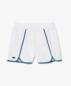 Lacoste Sportbekleidung>Ultra-Dry Stretch Colour-Block Sport Shorts Weis / Blau Iv2