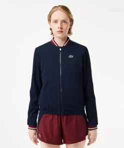 Lacoste Fitnessstudio & Training>Ultra-Dry Tennisjacke Aus Recycelten Fasern Navy Blau 166