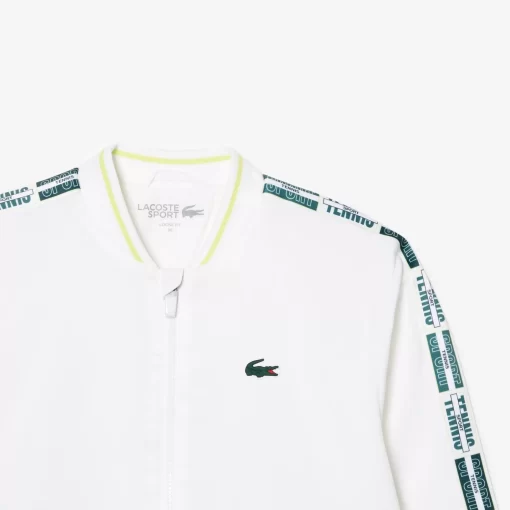 Lacoste Fitnessstudio & Training>Ultra-Dry Tennisjacke Aus Recycelten Fasern Weis 001