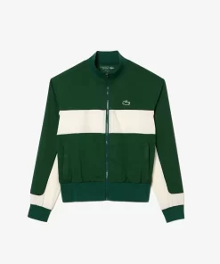 Lacoste Sportbekleidung>Ultra-Dry Tennisjacke Mit Colorblock Grun / Weis Pqk