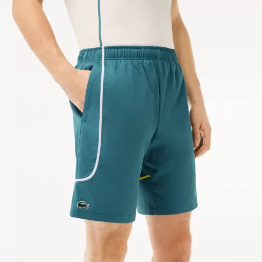 Lacoste Tennis>Ungefutterte Tennis-Trainingsshorts Blau Iy4