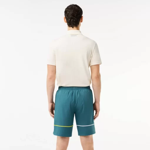 Lacoste Tennis>Ungefutterte Tennis-Trainingsshorts Blau Iy4